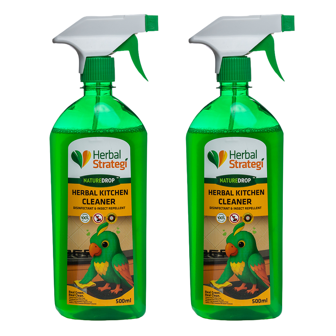 Herbal Kitchen cleaner,Disinfectant & Insect Repellent (Pack of 2 x 500 ml)