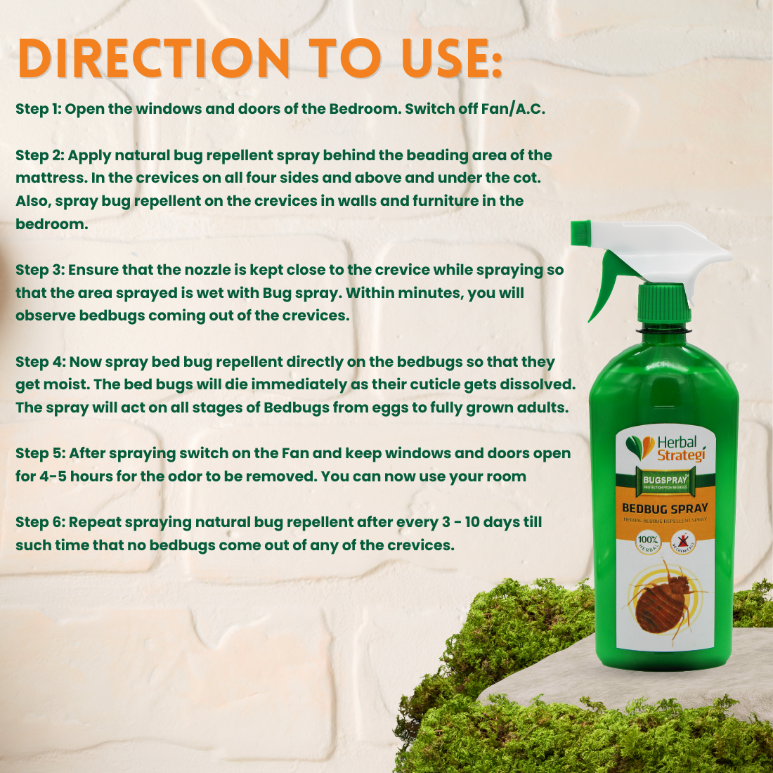 Herbal bed bugs spray | Non - toxic | plant-based | 100% Herbal