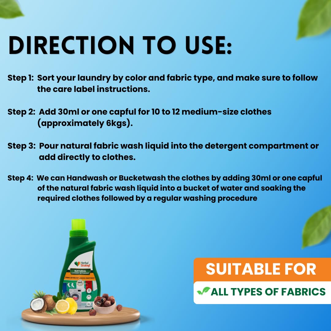 Natural Liquid Detergent | Intense Clean Fabric Liquid Detergent