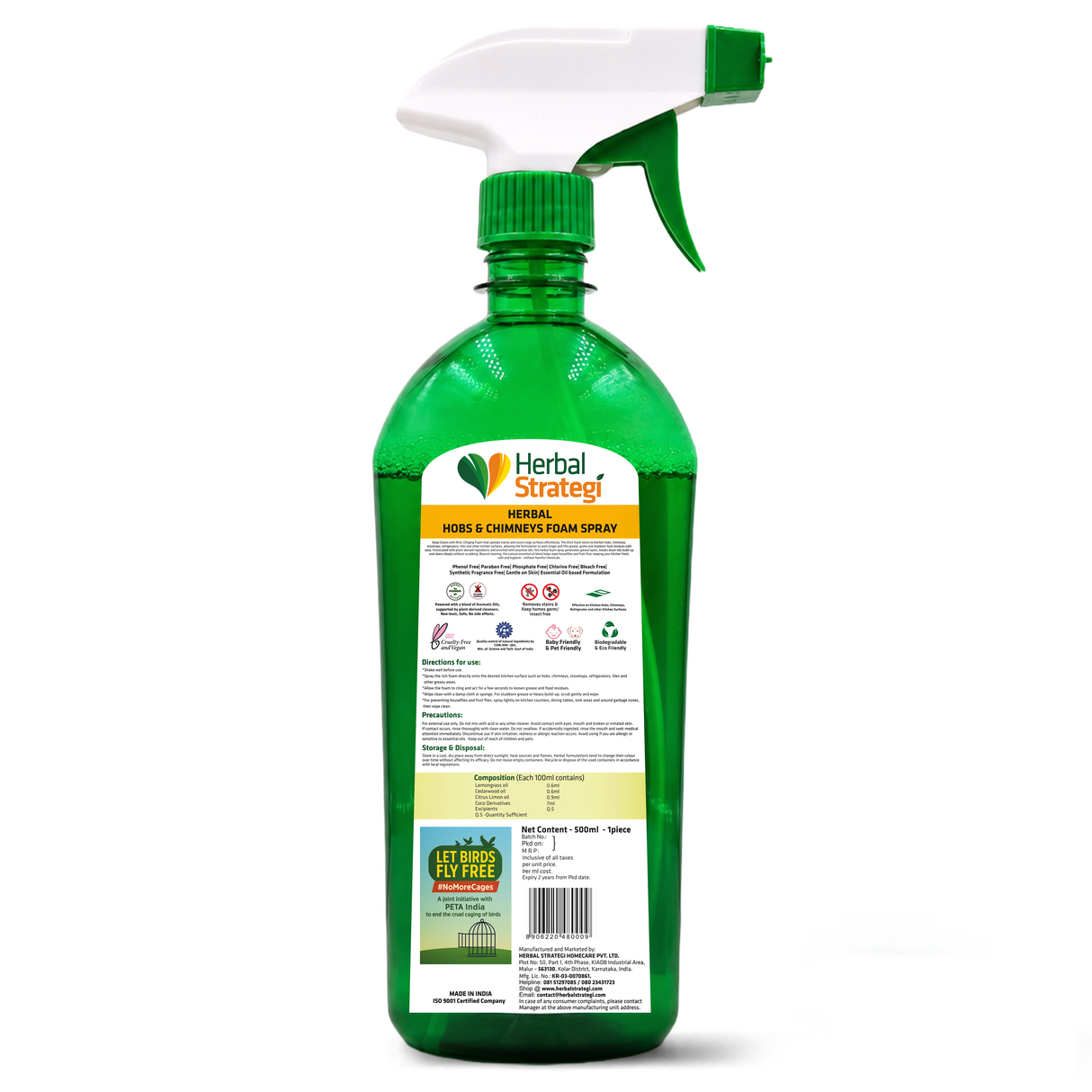 NatureDrop Hobs & Chimneys Foam Spray – 500 ml
