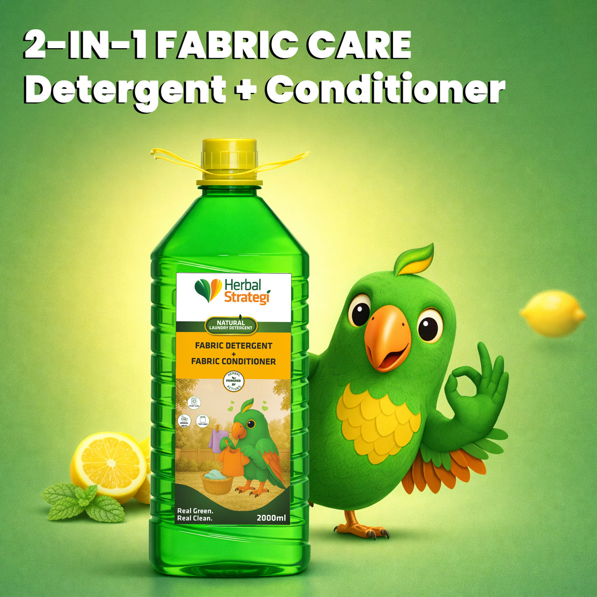 Natural Liquid Detergent | Plant-based Fabric Liquid Detergent