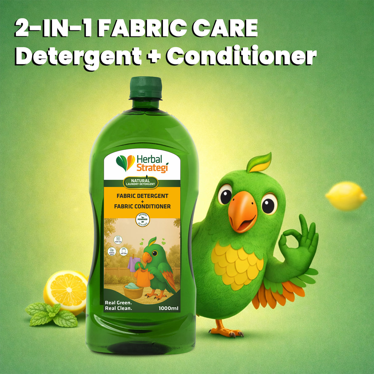 Natural Liquid Detergent | Plant-based Fabric Liquid Detergent