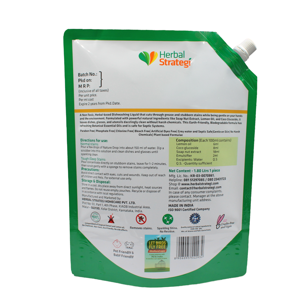 Natural Dishwashing Liquid | Non-toxic & Chemical Free Dishwash liquid