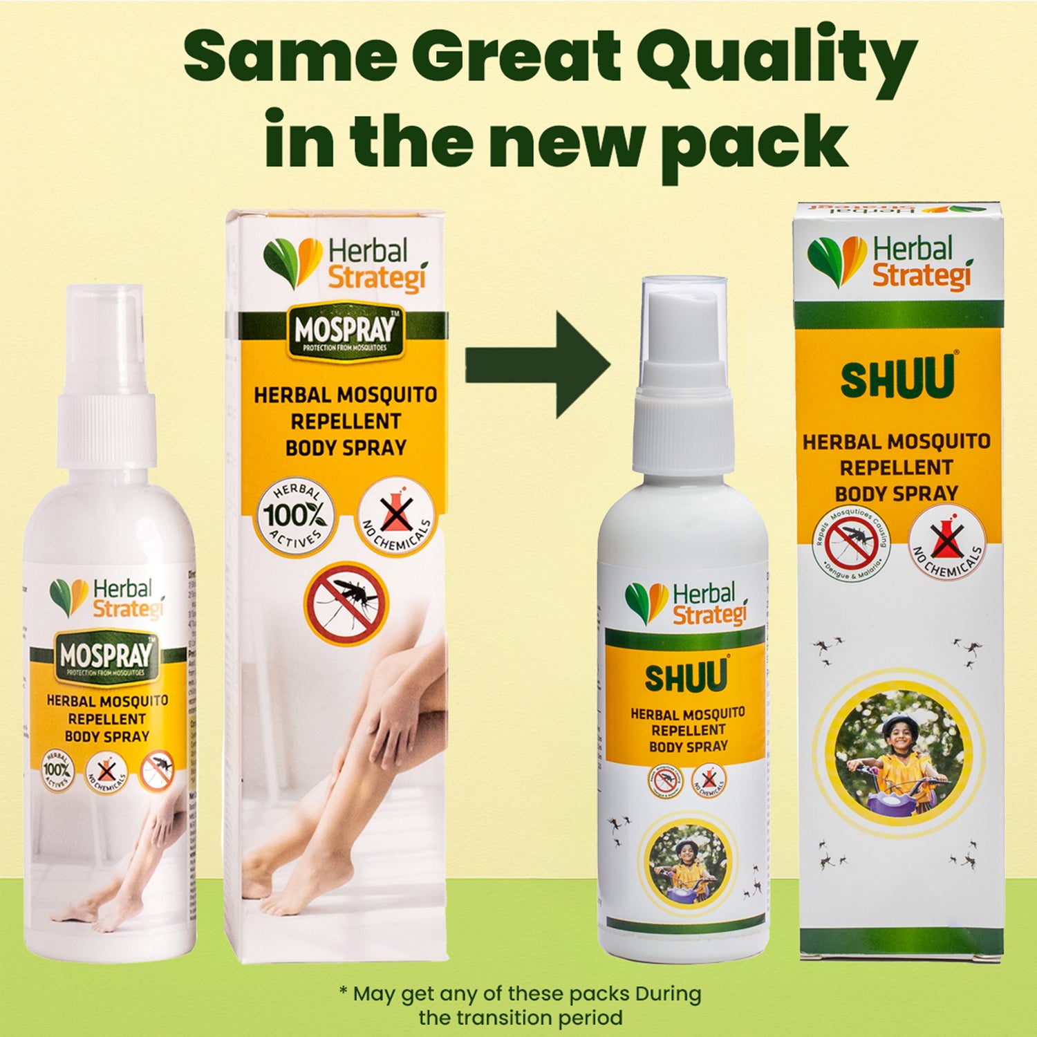 Herbal Mosquito Repellent Body Spray | Product Size: 100 ml, 500 ml, 5 ltrs