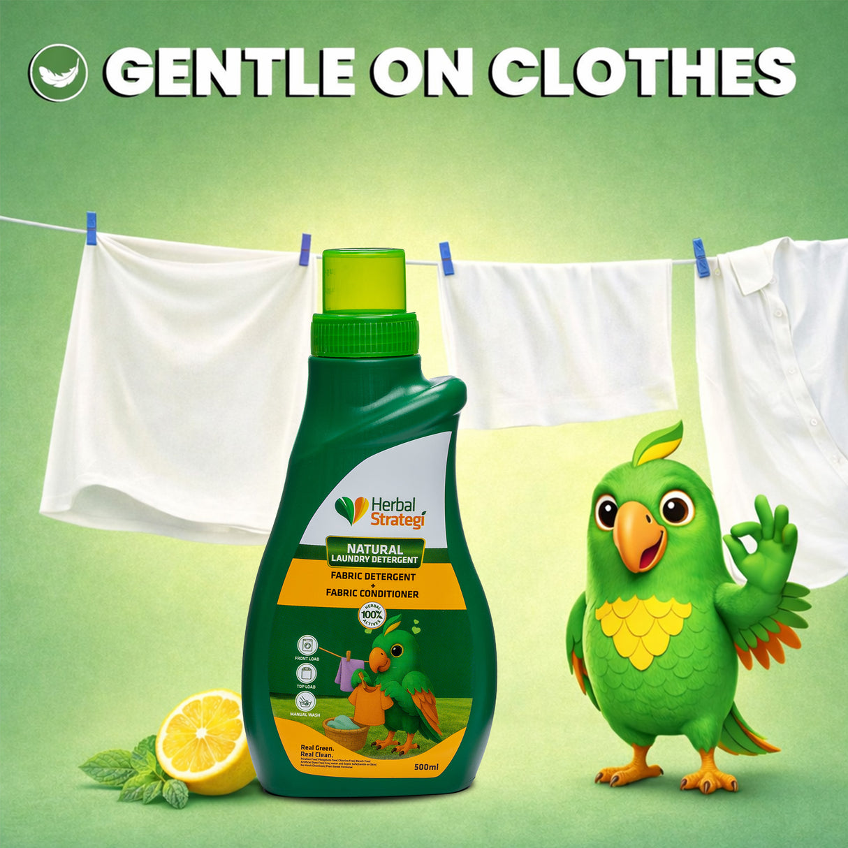 Natural Liquid Detergent | Plant-based Fabric Liquid Detergent