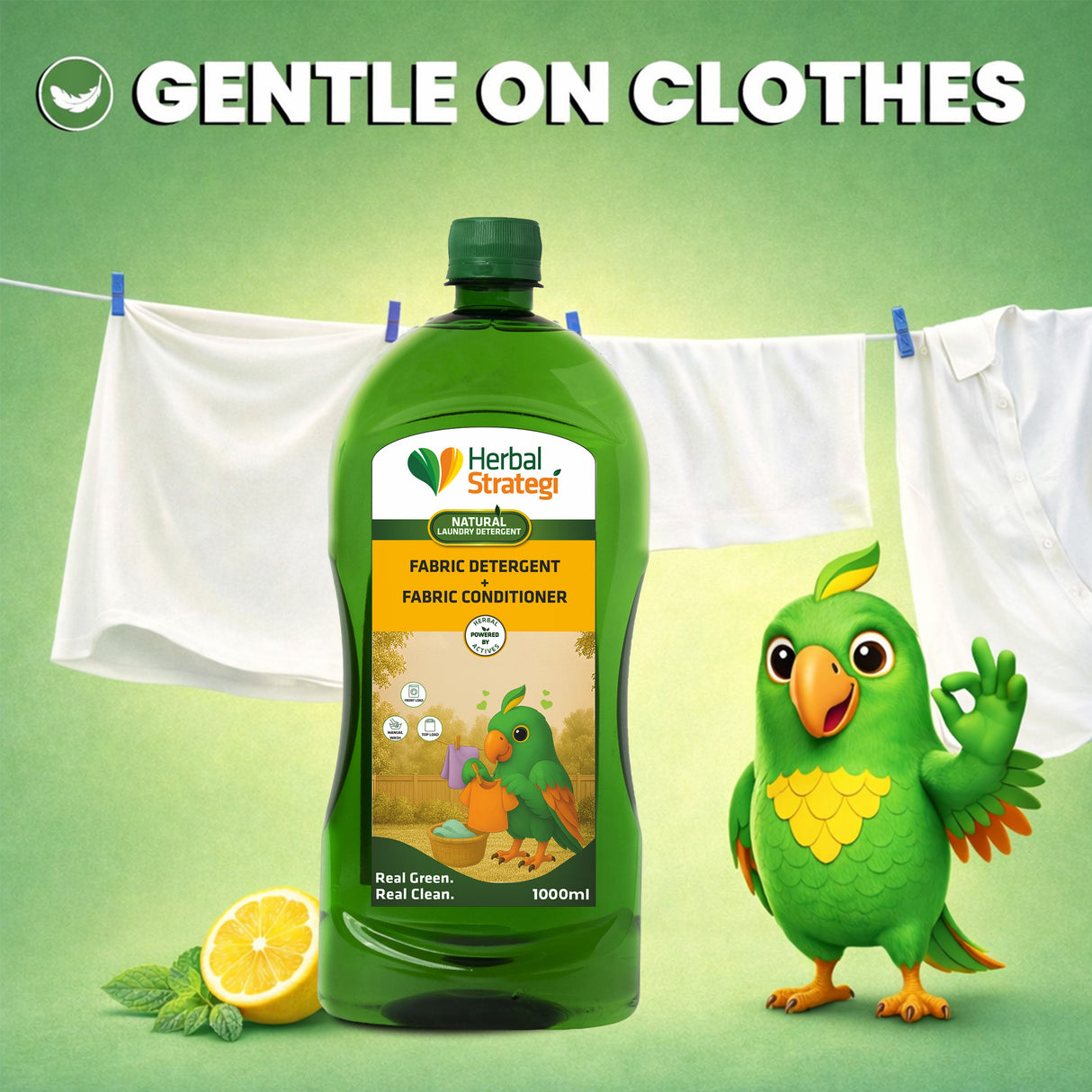 Natural Liquid Detergent | Plant-based Fabric Liquid Detergent