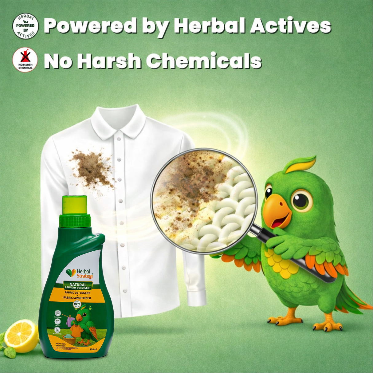 Natural Liquid Detergent | Plant-based Fabric Liquid Detergent