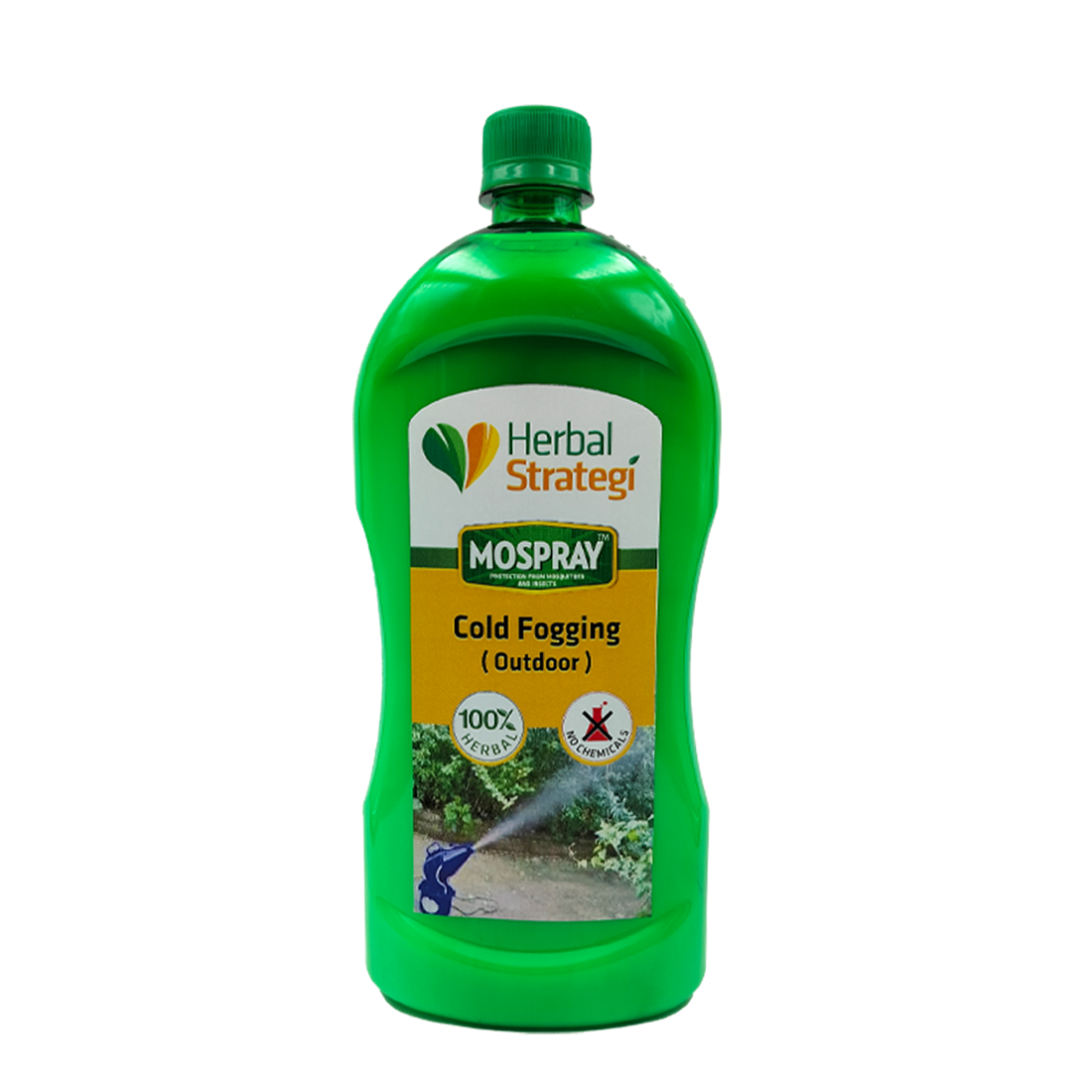 Herbal Outdoor Cold Fogging Solution For Mosquito | Product Size: 1 ltrs, 5 ltrs, 1 ltr+machine