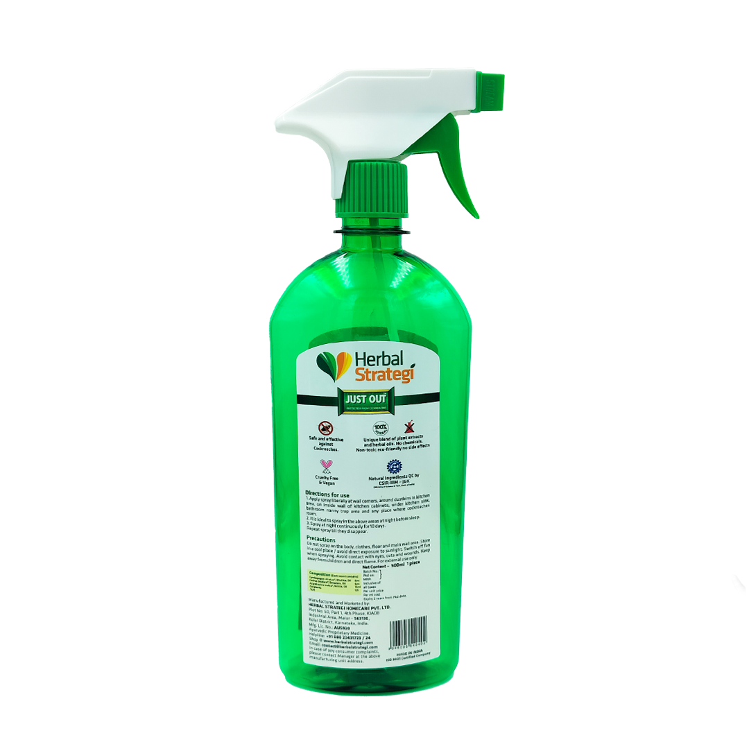 Herbal Cockroach Repellent Spray | Non - toxic | plant-based | 100% Herbal