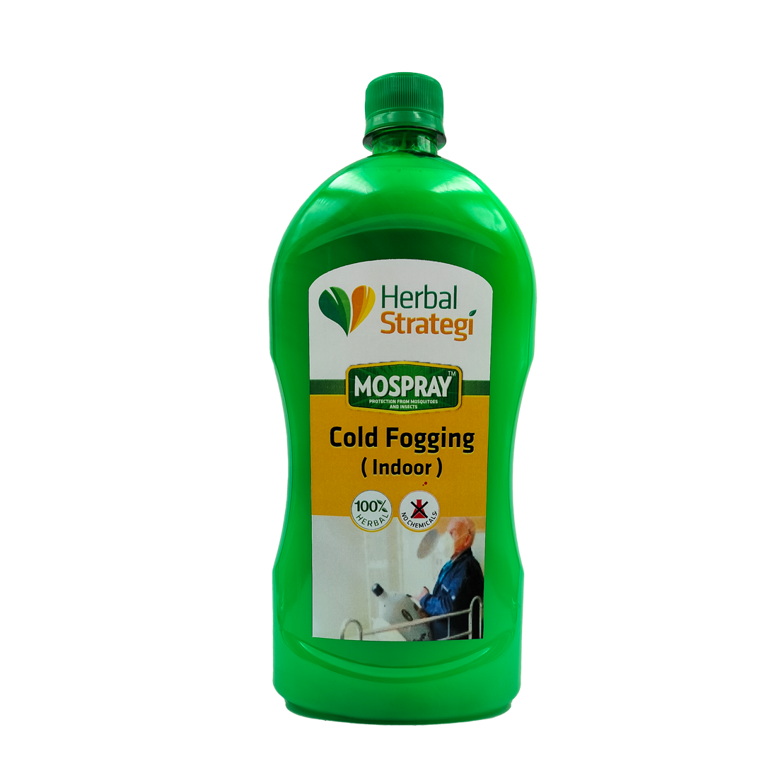 Herbal Indoor Cold Fogging Solution For Mosquito | Product Size: 1 ltrs, 5 ltrs, 1 ltr+machine