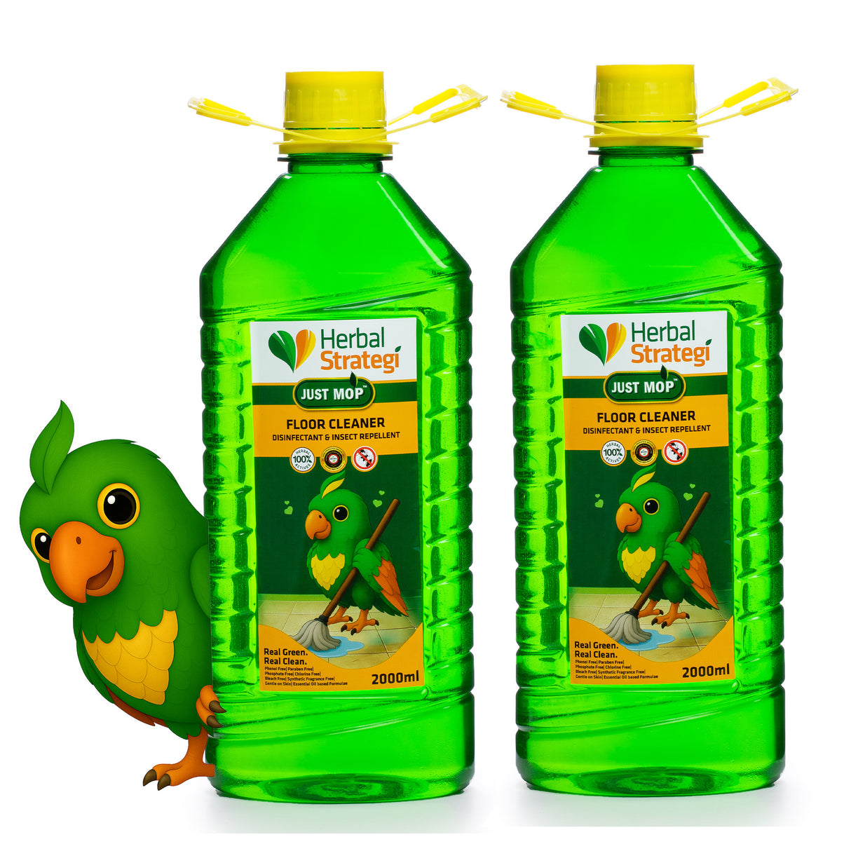 Herbal Disinfectant, Floor cleaner & Insect Repellent (Pack of 2 x 2 Litres)