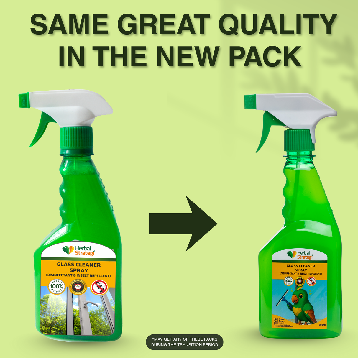 Herbal Glass Cleaner, Disinfectant & Insect Repellent | Product Size: 500 ml, 2 ltrs, 5 ltrs