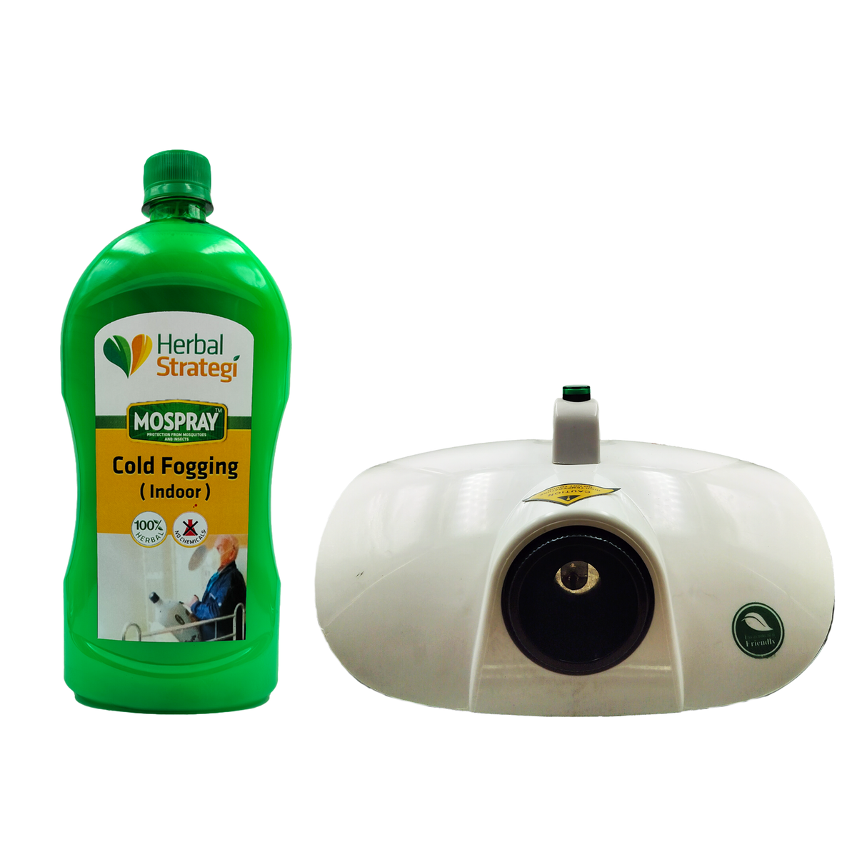 Herbal Indoor Cold Fogging Solution For Mosquito | Product Size: 1 ltrs, 5 ltrs, 1 ltr+machine
