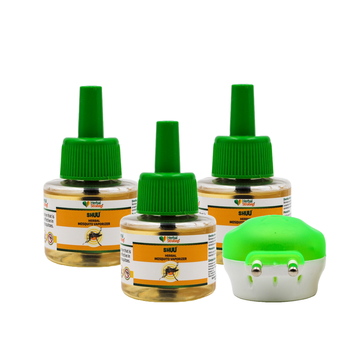 Herbal Mosquito Vaporizer 40 ml with Machine (Pack of 3 with machine)