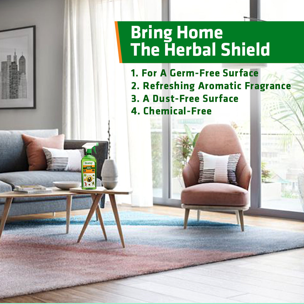 Herbal Sanitizing and Disinfecting Spray (SDS) | Product Size: 200 ml, 500 ml, 5 ltrs