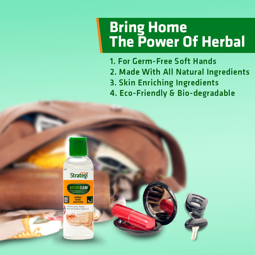 Herbal Hand Sanitizer | Product Size: 100 ml, 500ml, 5 ltrs