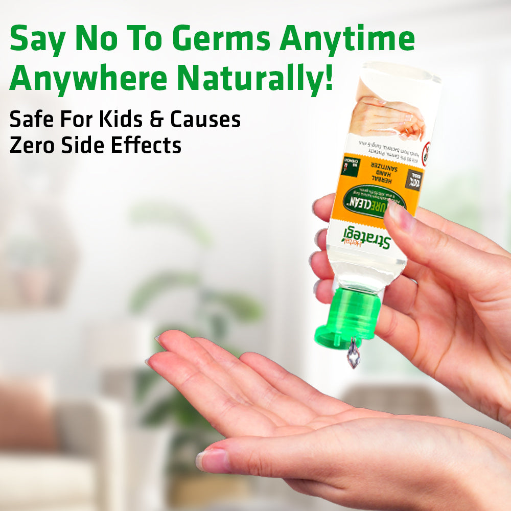 Herbal Hand Sanitizer | Product Size: 100 ml, 500ml, 5 ltrs