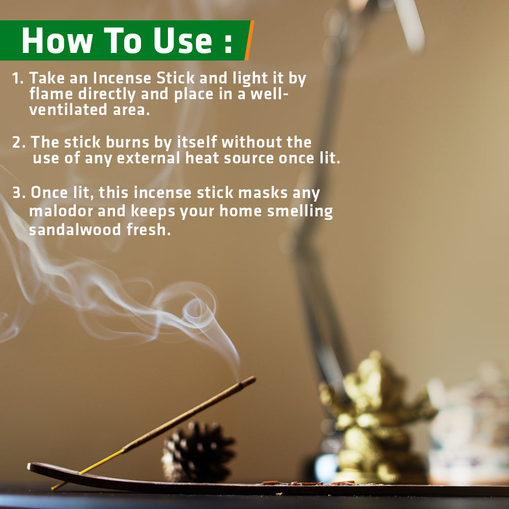 Herbal Aromatic Vetiver Incense Sticks | 20 Sticks Per Pack