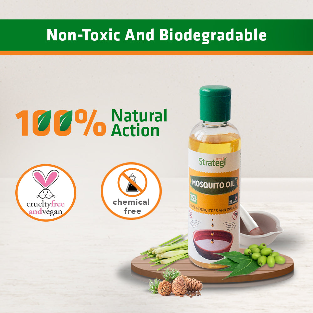 Herbal Mosquito Repellent Oil | Product Size: 50 ml, 100 ml