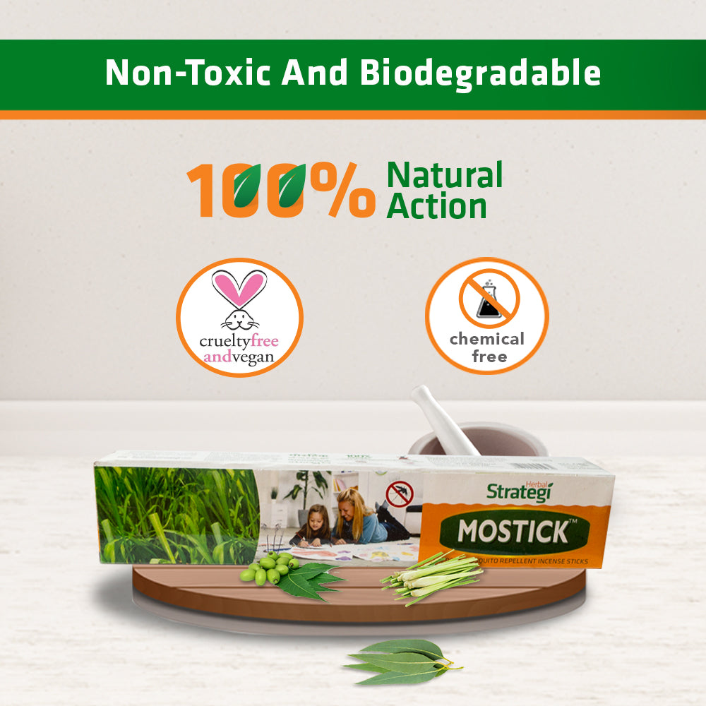 Herbal Mosquito Repellent Agarbatti/Incense Sticks | Product Size: 40 Sticks, 120 Sticks