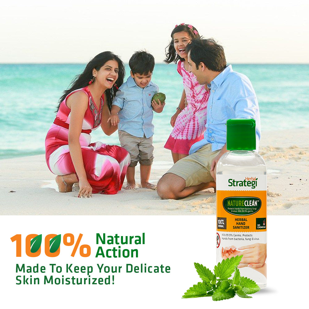 Herbal Hand Sanitizer | Product Size: 100 ml, 500ml, 5 ltrs