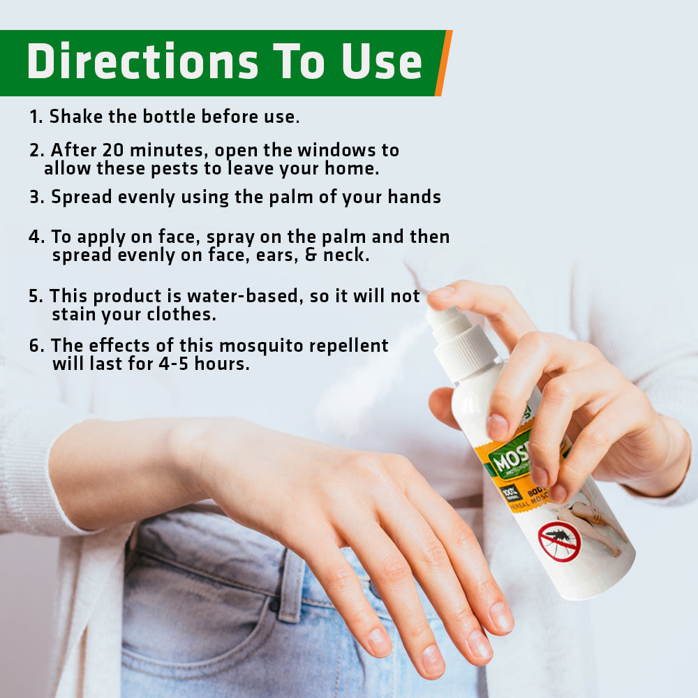 Herbal Mosquito Repellent Body Spray | Product Size: 100 ml, 500 ml, 5 ltrs
