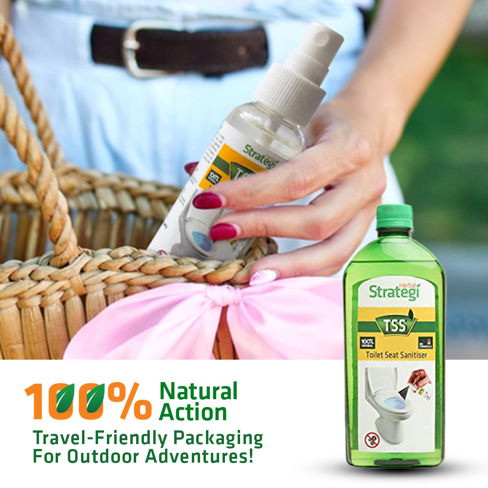 Herbal Toilet Seat Sanitiser (TSS) Spray | 50 ml, 500 ml