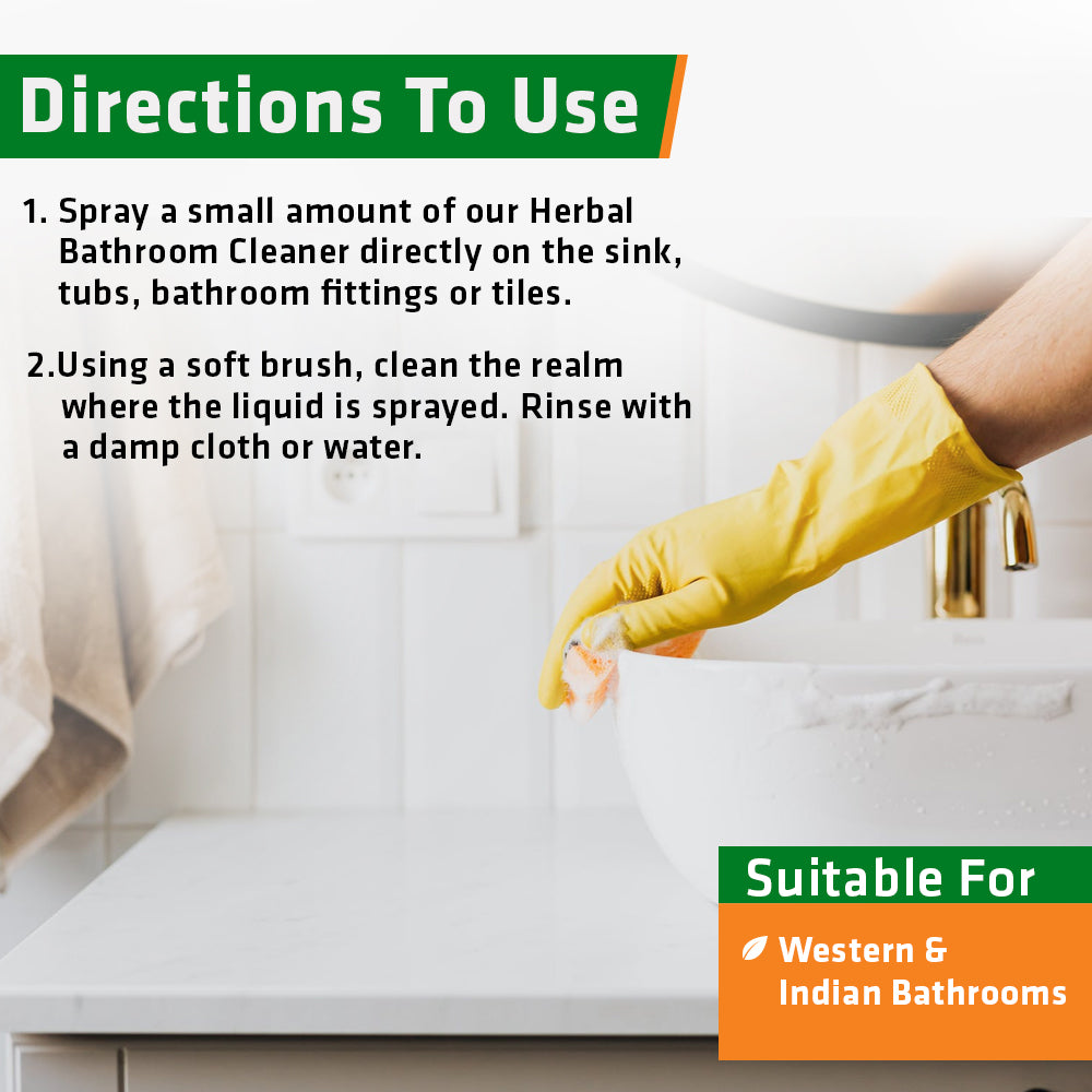 Herbal Bathroom Cleaner | Product Size: 500 ml, 2 ltrs, 5 ltrs