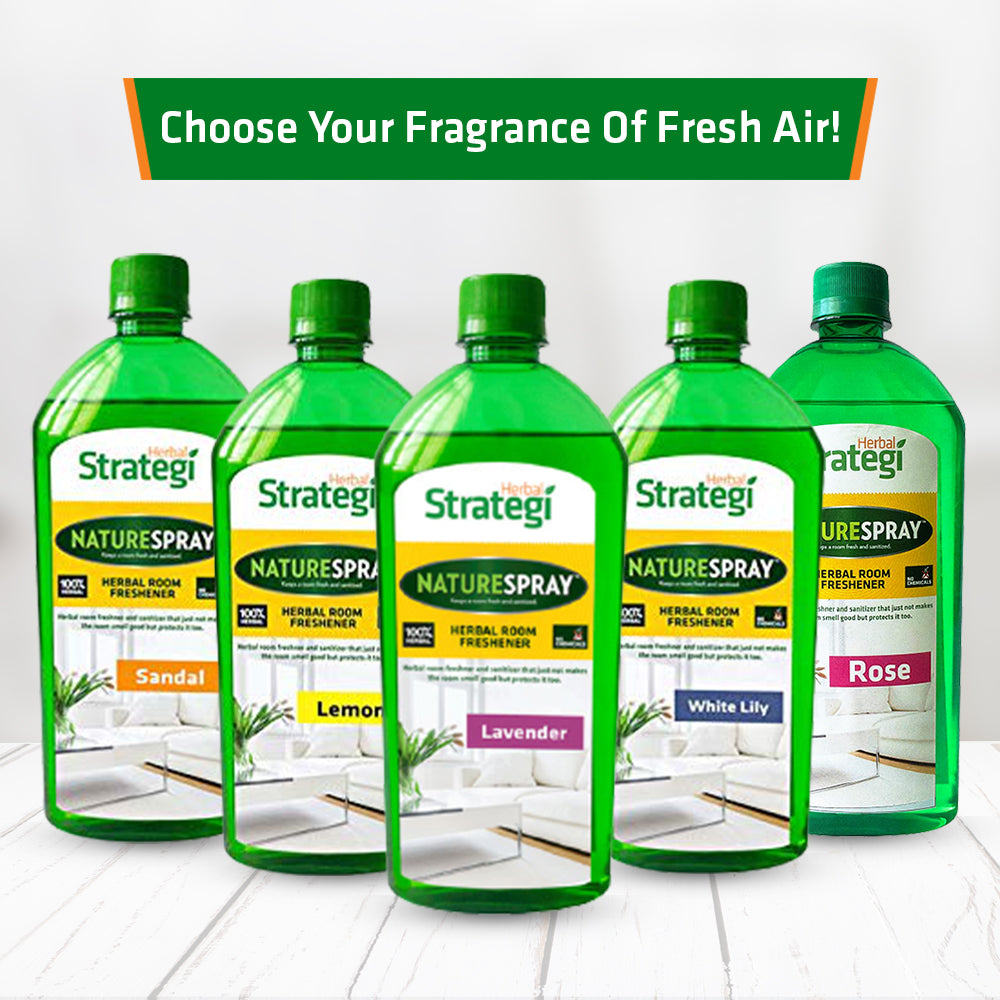 Sandal Herbal Room Freshener & Disinfectant | Product Size: 500 ml, 5 ltrs