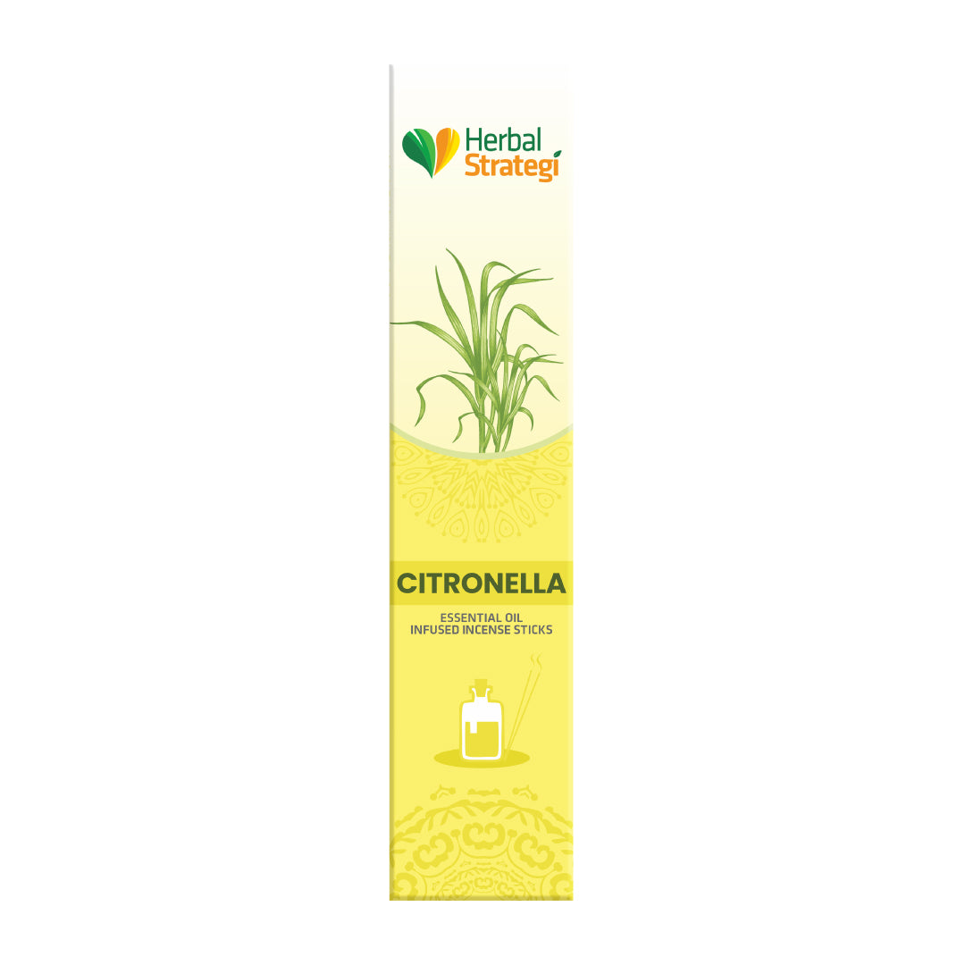 Herbal Aromatic Citronella Incense Sticks - 20 Sticks Per Pack