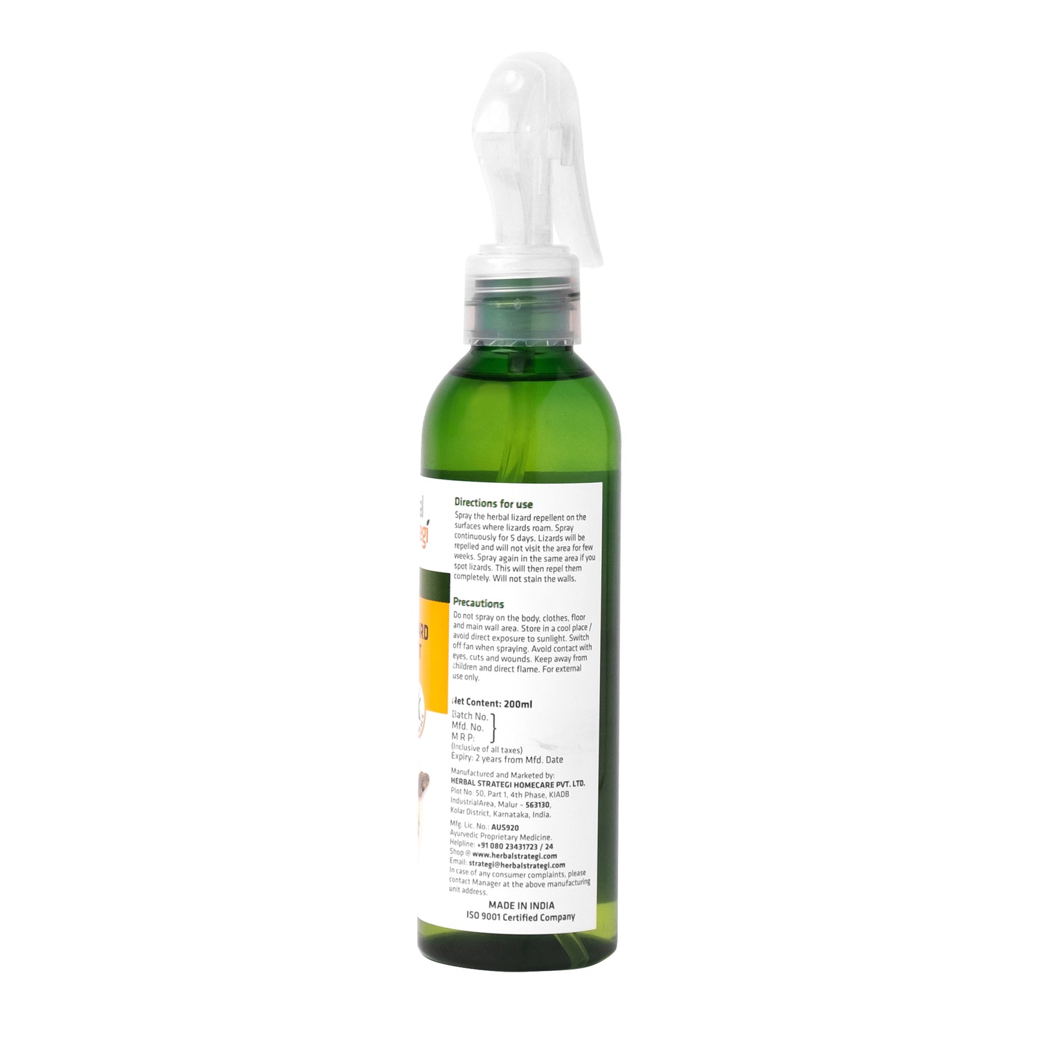 Herbal Lizard Repellent Spray | Non - toxic | plant-based | 100% Herbal