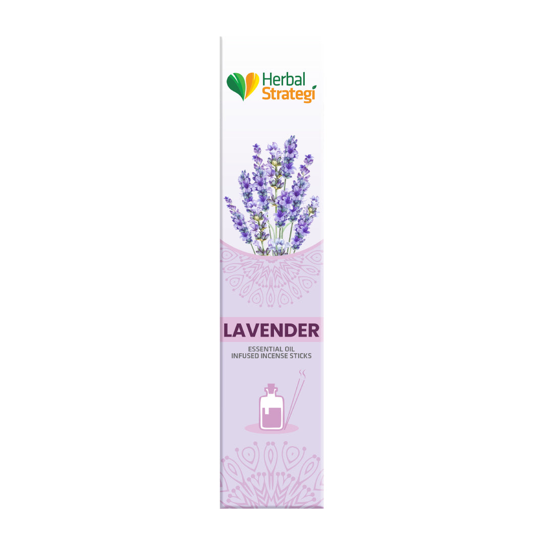 Herbal Lavender Aromatic Incense Sticks - 20 Sticks Per Pack