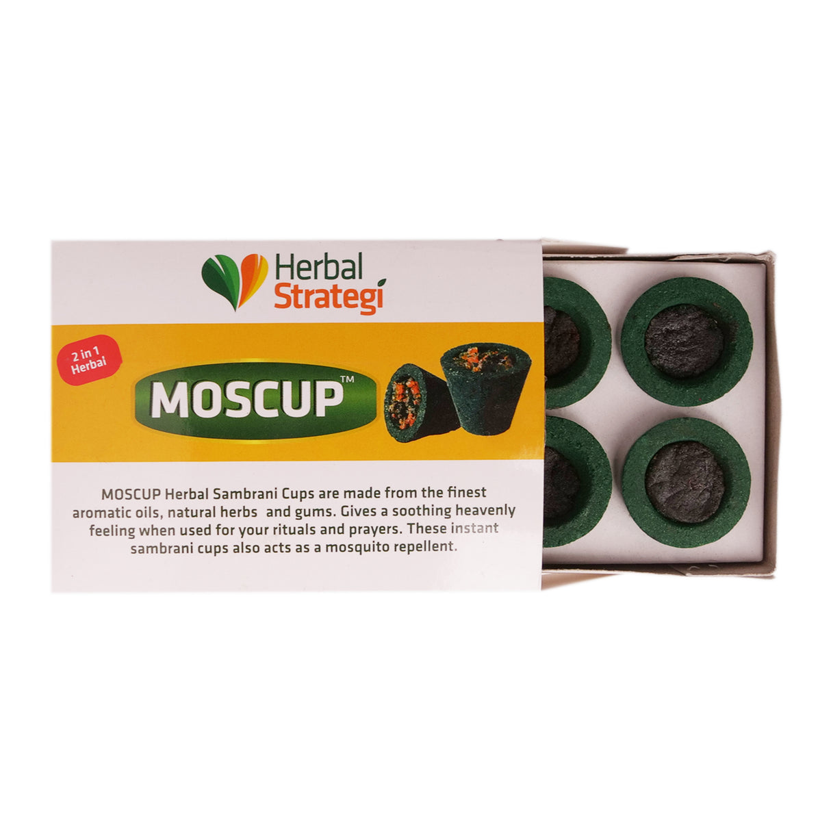 MOSCUP - Herbal Sambrani Cups | Pack of 6 Cups