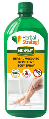 Herbal Mosquito Repellent Body Spray | Product Size: 100 ml, 500 ml, 5 ltrs