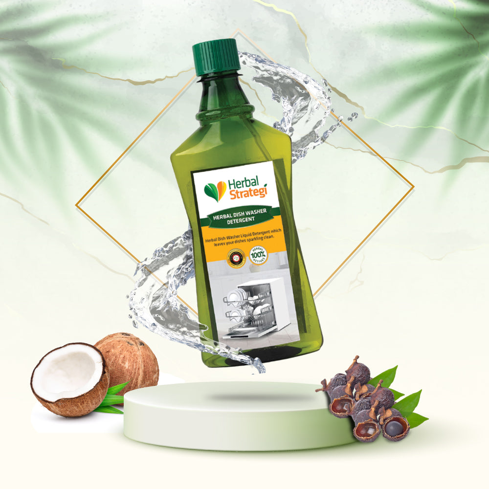 Herbal Dishwasher Machine Liquid Detergent | Product Size: 500 ml, 5 ltrs