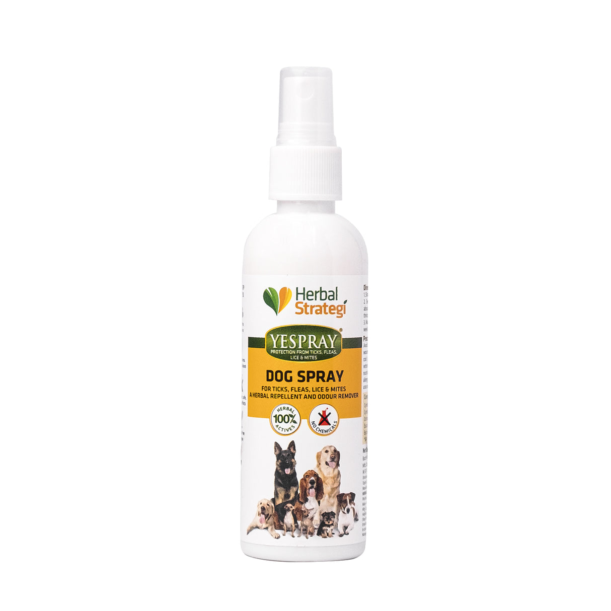 Herbal Ticks, Fleas, Lice and Mites Spray for Dogs | Product Size: 100 ml, 200 ml, 500 ml