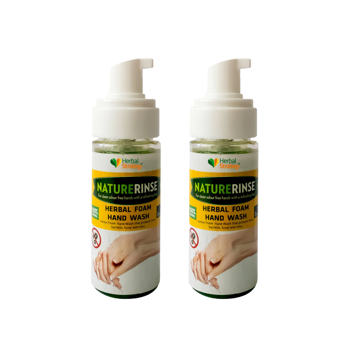 Herbal Disinfectant Foam Hand Wash (Pack of 2 x 150 ml)