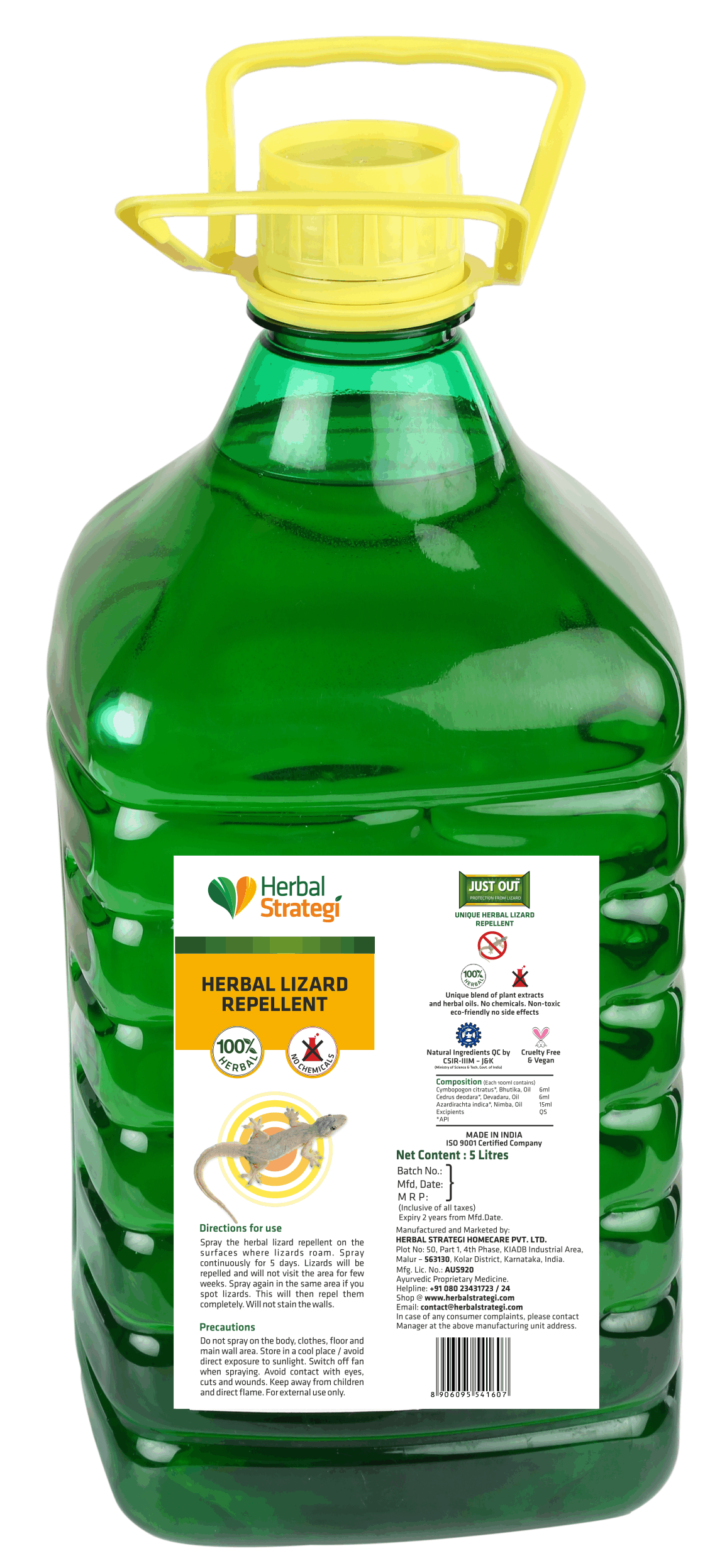 Herbal Lizard Repellent Spray | Non - toxic | plant-based | 100% Herbal