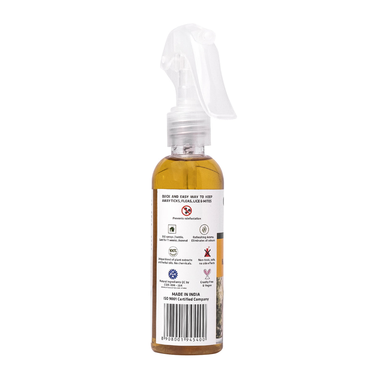 Herbal Ticks, Fleas, Lice, and Mites Spray for Kennel | Product Size: 100 ml, 500 ml