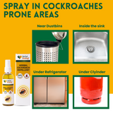 Herbal Cockroach Repellent Spray | Non - toxic | plant-based | 100% Herbal