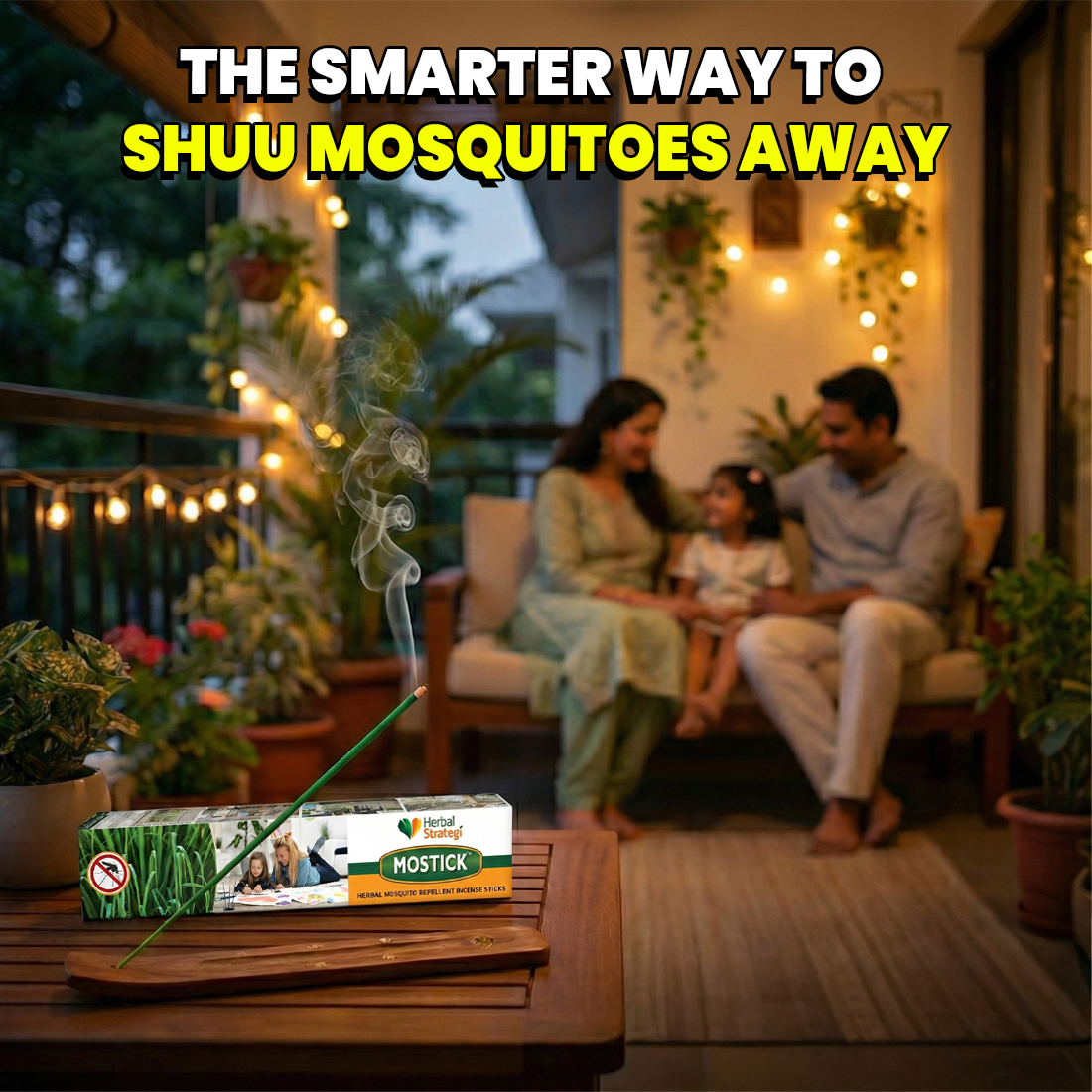 Herbal Mosquito Repellent Agarbatti/Incense Sticks | Product Size: 40 Sticks, 120 Sticks