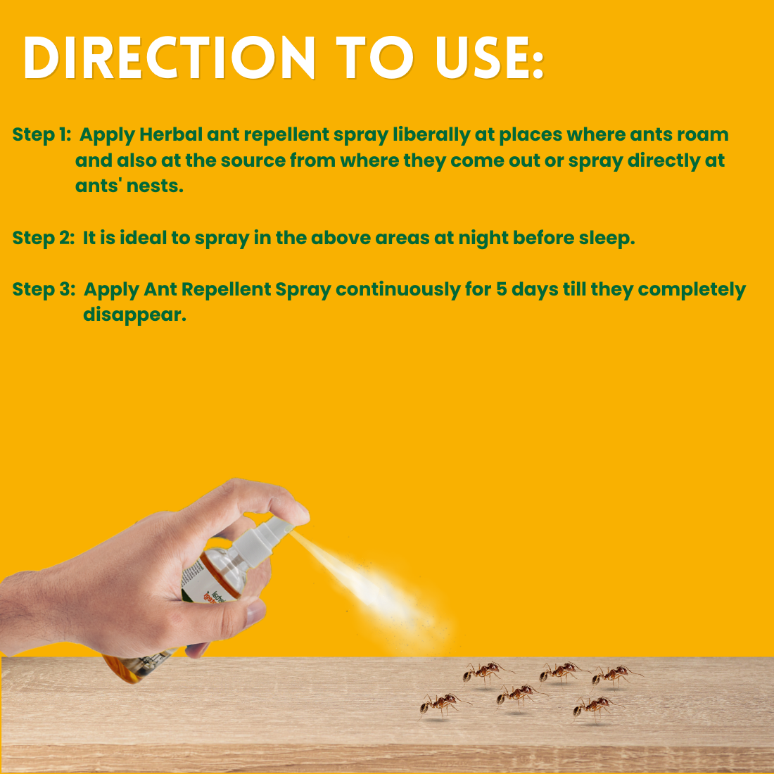 Herbal Ant Repellent Spray | Non - toxic | plant-based | 100% Herbal