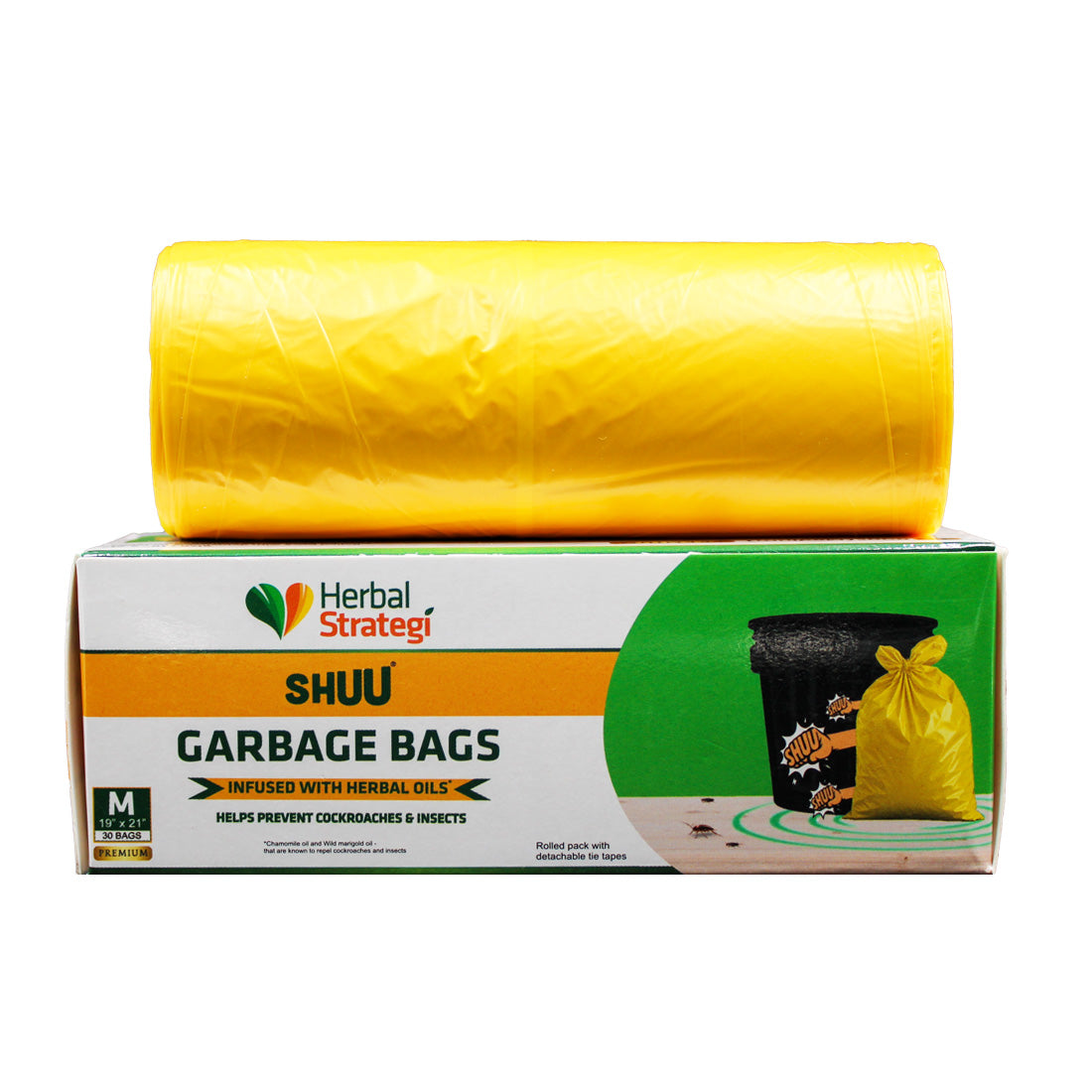 Cockroach Garbage Machine Shuu Garbage Bag | Helps Prevent Cockroach and Insects | Medium 19 x 2 ...