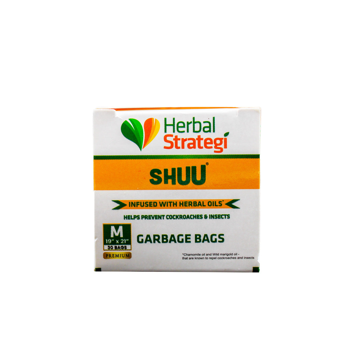 Shuu Garbage Bag | Helps Prevent Cockroach and Insects | Medium 19 x 21 Inches