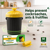 Shuu Garbage Bags (Pack of 3) | Helps Prevent Cockroaches & Insects | Medium 19 x 21 Inches