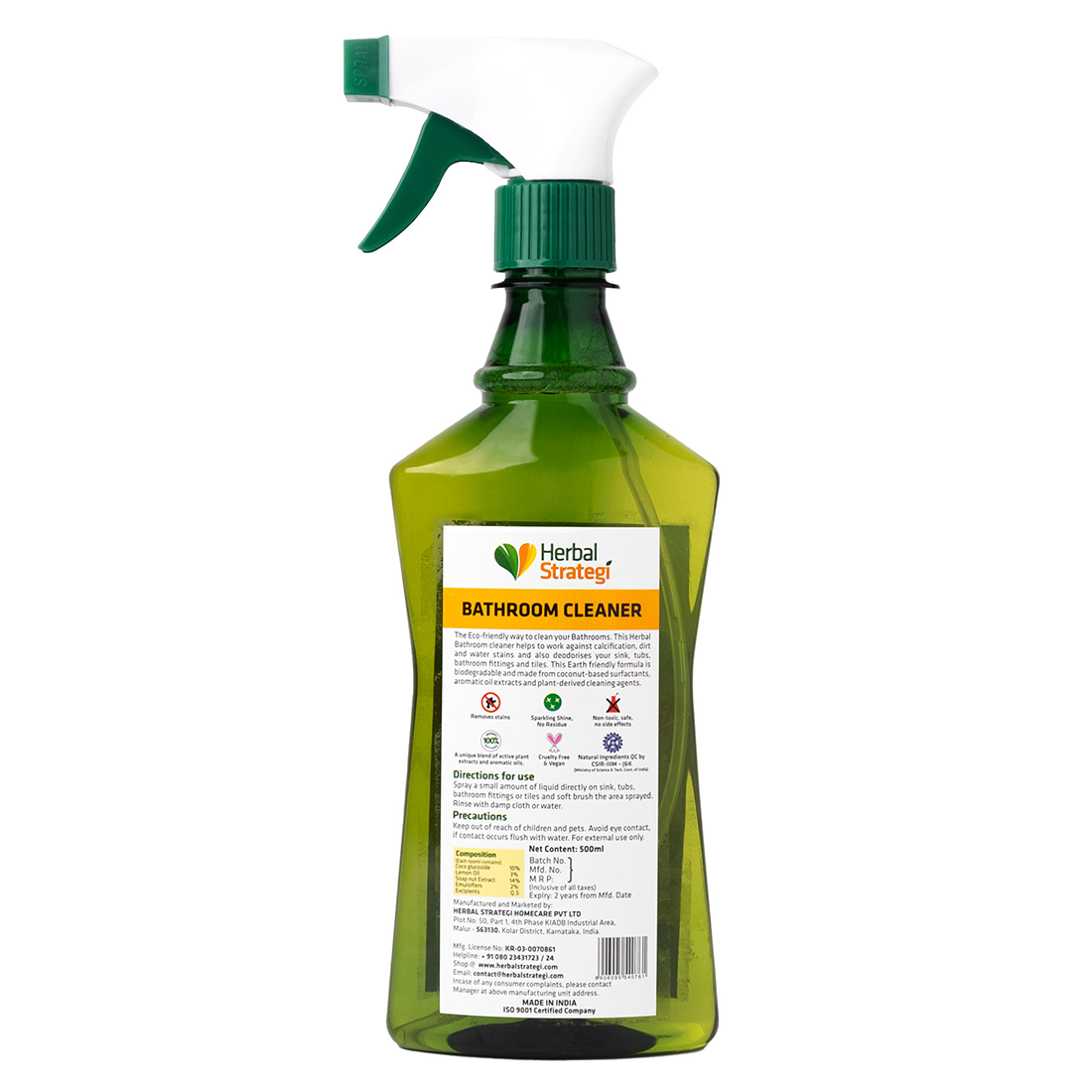 Herbal Bathroom Cleaner | Product Size: 500 ml, 2 ltrs, 5 ltrs