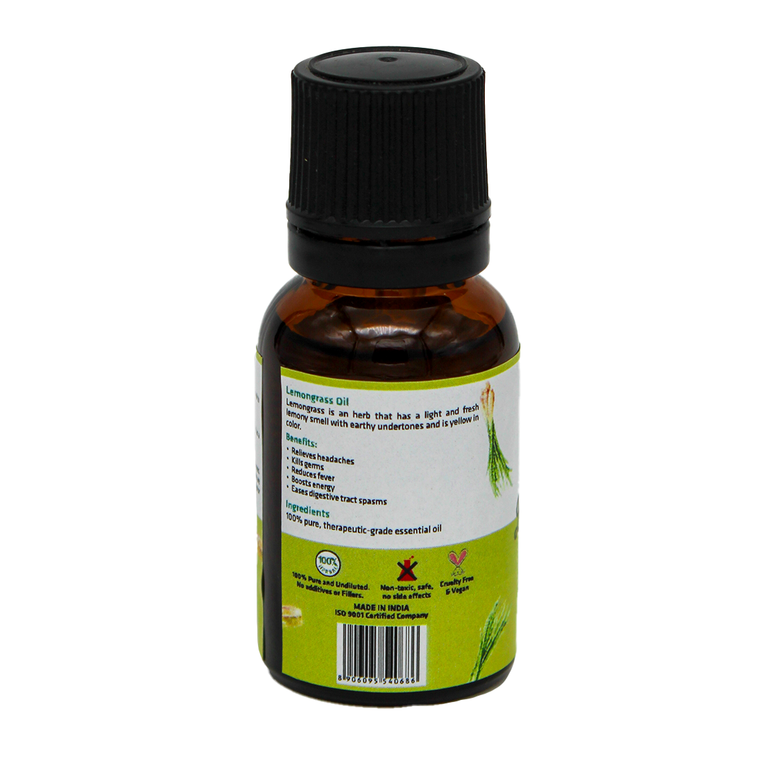 Herbal Lemongrass Essential Oil | Product Size: 15ml