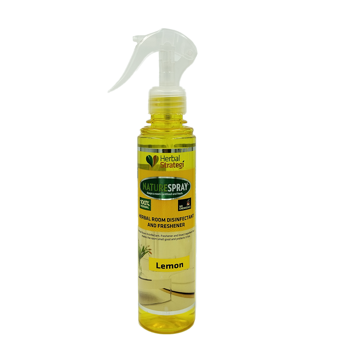 Lemon Herbal Room Disinfectant & Freshener | Product Size: 250 ml, 500 ml, 5 ltrs