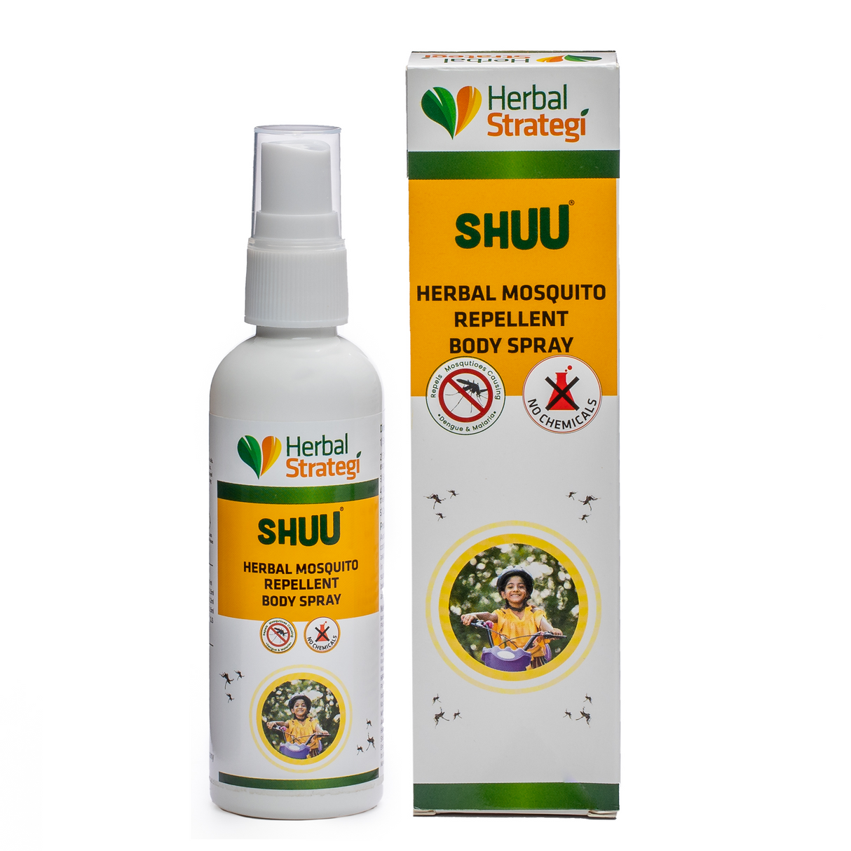 Herbal Mosquito Repellent Body Spray | Product Size: 100 ml, 500 ml, 5 ltrs