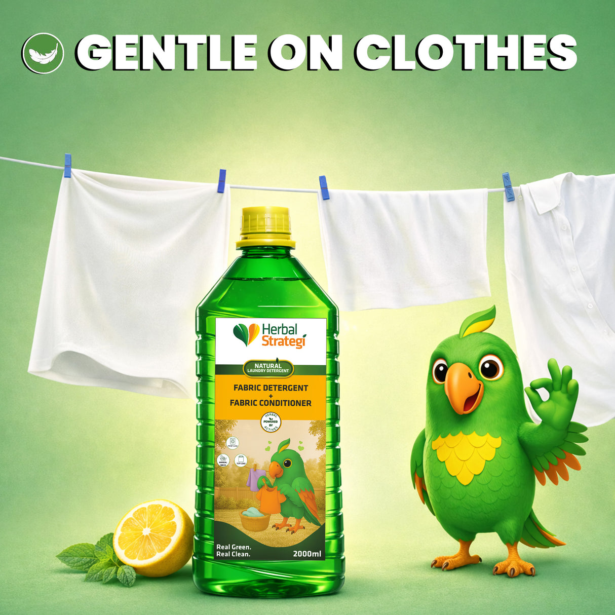 Natural Liquid Detergent | Plant-based Fabric Liquid Detergent